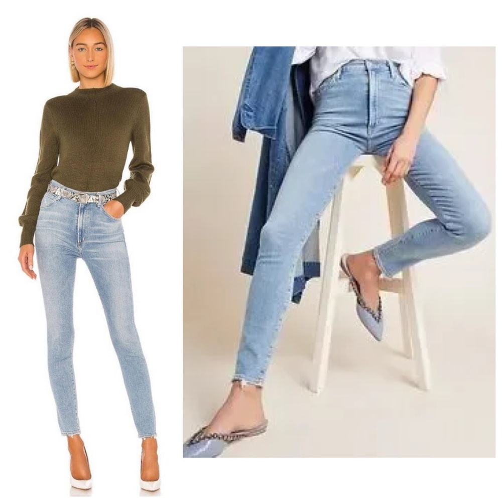 Citizens of Humanity Chrissy High Rise Waist Skinny Jean 28 Islands Wash Sculpt